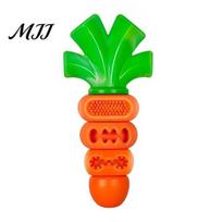 Interactive Chew Toys for Dogs Carrot Dog Toy, Puppy Teeth Cleaning Treat Dispensing Slow Feeder Toy Aggressive Chewers, Small Medium Large 1pc green