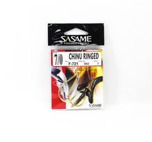 Sasame F-721 Chinu žiedu offset kabliukas auksinis dydis 7/0 (0739)