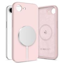 Tech-Protect Silicone MagSafe dėklas skirtas iPhone 16e / 17e, rožinis