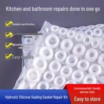 Hidraulinis remonto rinkinys: Aukštos temperatūros silikoninė tarpinė, sandarus O-žiedas maišytuvui, vožtuvui, dušui. Home Edition O-ring Repair Kit Small - Single Pack gray