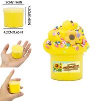 2.37oz Fluffy Butter Slime Kits Non-Sticky Super Soft Scented Polymer Toys DIY School Prizes Perfect Birthday Party Favors Gifts yellow