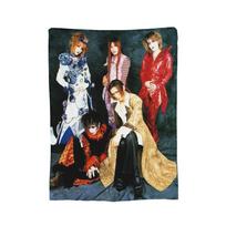 Malice Mizer Band Blanket Flannel Spring/Autumn   Multifunction Lightweight Thin Throw Blanket for Bedding Bedroom Quilt 75x90cm gray