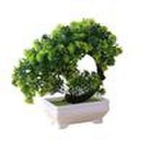 Simuliacinis bonsai medžio dirbtinio augalo rašomasis stalas, papuoštas namų dekoravimui black