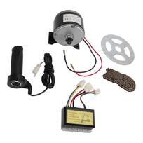 12V 250W Elektrinio Dviračio Variklio Rinkinys 2750RPM Didelio Greičio Elektrinis Pavarų Variklis su Valdikliu Motociklui gray