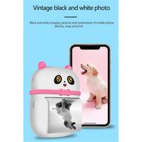 Mini Pocket Wireless Bluetooth Usb Thermal Printer For Labels And Stickers With Paper Roll black