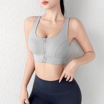 High-Impact Plus-Size Sports Bra for Women - Shockproof, Anti-Sag, Quick-Drying Yoga & Running Top 3XL beige