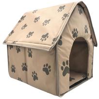 Foldable Dog House Small Pet Bed Tent Kennel Indoor Portable Trave black