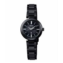 SEIKO LUKIA Essential Collection Women's Solar-Powered Watch Model SSVR141 All Black Round Steel