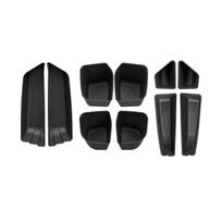 for BMW X3 2025 2026 Car TPE Door Side Storage Box Case Door Handle Anti -Dirty Tray Organizer Accessories 10PCS black