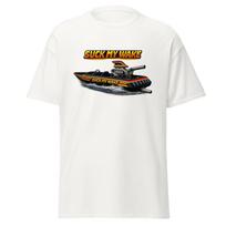 Suck My Wake - 80's The Great Outdoors Boating Movie Quote Shirt, Unisex M black