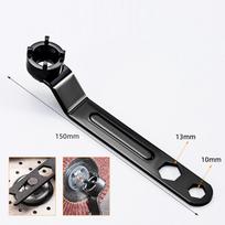 Dual-purpose Angle Grinder Machine Accessories Four Claw Wrench Thickened High Hardness Wrench For Angle Grinding Wheel Machine black