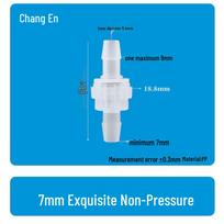 7mm Oil-Resistant Anti-Ozone Plastic Check Valve 7MM Exquisite No Pressure One-Way Valve