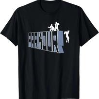 Parkour Lover The Office T Shirt Stylish Stretched Top For Everyday Wear Casual Soft designe L gray