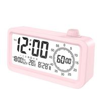 Silent Visual Digital Timer Multifunctional Countdown Timer Time Manager Alarm Clock  Student Battery model rožinė