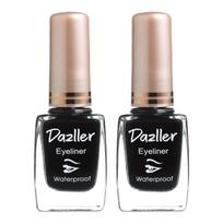 Dazller Liquid Eyeliner|Waterproof|Precise Application|Smudge-proof|Vibrant Matte|Long Stay|Quick Dry|Duo Black|19ml gray