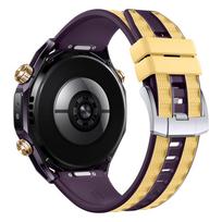 22 mm dirželis Huawei GT6 6Pro 46 mm, sportiškas, pralaidus orui, su greito atleidimo mygtuku, dviejų spalvų silikoninė apyrankė Huawei GT6 5 46 mm Ultimate 2 1 gray