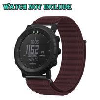 Nailono bangos formos kilpinis dirželis Suunto Core Alpha/Suunto 9/9 Baro išmaniajam laikrodžiui, priedai Suunto Spartan Sport/Suunto D5 dirželiui Suunto Core Alpha vyno raudonos spalvos