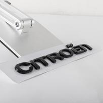 1 vnt. 3D ABS chromuotos juodos raidės emblema galinės bagažinės logotipo lipdukas Automobilio priedai Citroen C3 C4 C5 C6 C-Quatre C3-XR C-quatre TH5 1pc for Citroen sidabras