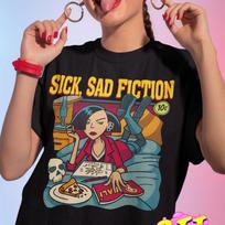 Sick Sad Fiction - Jane Lane Classic T-Shirt, Jane Lane Shirt, Pulp Fiction Shirt, Sick Sad World Shirt, Daria Lane Shirt L brown