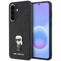 Dėklas Karl Lagerfeld Fixed Glitter Ikonik Samsung Galaxy A57 5G, juodas