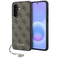 Guess 4G Charm dėklas Samsung Galaxy A57 5G, rudas