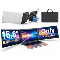 Monitorius Kwumsy P7 PRO dvigubas nešiojamas monitorius prijungiamas vienu USB Type-C laidu