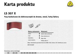 KLINGSPOR BEGALINĖS ŠLIFAVIMO JUOSTOS 75* 533 gr. 36 LS307X /5vnt.