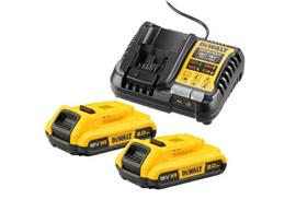 DEWALT AKUMULIATORIUS 18V 2,0Ah DCB183 2vnt. + ĮKROVIKLIS DCB1104