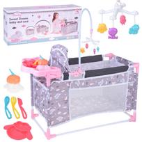 2-in-1 Sweet Dream lėlių rinkinys – lovytė ir maitinimo kėdutė ZA5918
