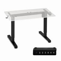Elektrinis stalo rėmas, reguliuojamas aukštis 72-118 cm, stalviršiui iki 160 cm, juodas ModernHome