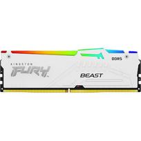 Kingston FURY Beast White RGB, DDR5, 32GB, 6400MT/s, CL32, Single stick KF564C32BWEA-32