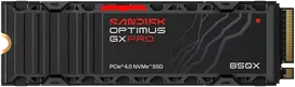 Kietasis diskas SanDisk Optimus GX PRO 850X 2TB M.2 PCIe 4.0 NVMe, su radiatoriumi