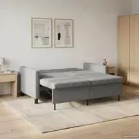 Sofa lova Tamsiai pilka Audinys