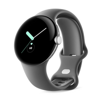 Watch Google Pixel Watch LTE 41mm Polished Silver Case with Sport Band Charcoal