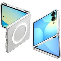 Dėklas Spigen AirSkin MagFit, skirtas Samsung Galaxy Z Flip 8, Clear / White