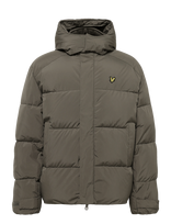 Lyle & Scott - Hooded Puffer Jacket - Paminkštinta striukė - Chaki spalva