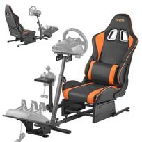 Lenktyninio vairo stovas simuliatoriui, tvirtas, suderinamas su logitech ir thrustmaster modeliais