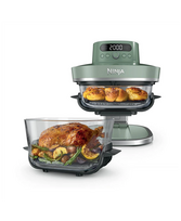 NINJA 5-in-1 XL Glass Air Fryer | AS090EUGN Crispi Pro | Power 2050 W | Capacity 5.7 L | Moss Green