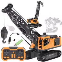 Remote-controlled crane Movable arm with lowering rope + steam RC0793