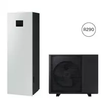 SAMSUNG oras-vanduo 12 kW EHS Mono R290 šilumos siurblys monoblokas su 200 l integruota talpa