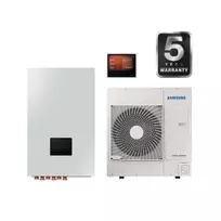 SAMSUNG oras–vanduo 9.0/8.7 kW SPLIT NORDIC šilumos siurblys be talpos, su hydro moduliu, WIFI, trifazis