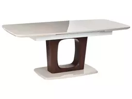 Išskleidžiamas valgomojo stalas BERRIGAN šviesiai smėlio spalvos 160/200 cm 90 cm