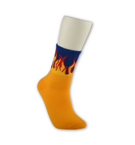 Spalvotos kojinės "FIRE" (geltona/mėlyna)