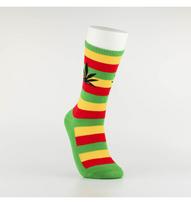 Kojinės vyrams "Weed" (žalia/geltona/raudona)