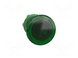 Switch: push-button | 22mm | Stabl.pos: 2 | green | IP20 | mushroom
