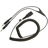 Jabra PC cord - QD to 2x3.5mm