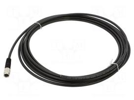 Cable: for sensors/automation | PIN: 4 | female | 5m | plug | 125V | 3A
