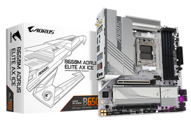 GIGABYTE Motherboard B650M A ELITE AX ICE / B650M AORUS ELITE AX ICE White