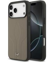 Rudas dėklas Apple iPhone 17 Pro Max telefonui "Mercedes Leather The Move MagSafe Case"