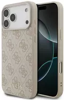 Dėklas Guess 4G Classic, skirtas iPhone 18 Pro Max / iPhone 17 Pro Max, rožinės spalvos